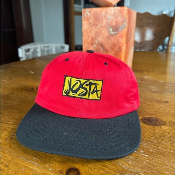 Josta Coca Cola Red Baseball Hat Strapback USA Rare Vintage Trucker - Picture 2 of 5